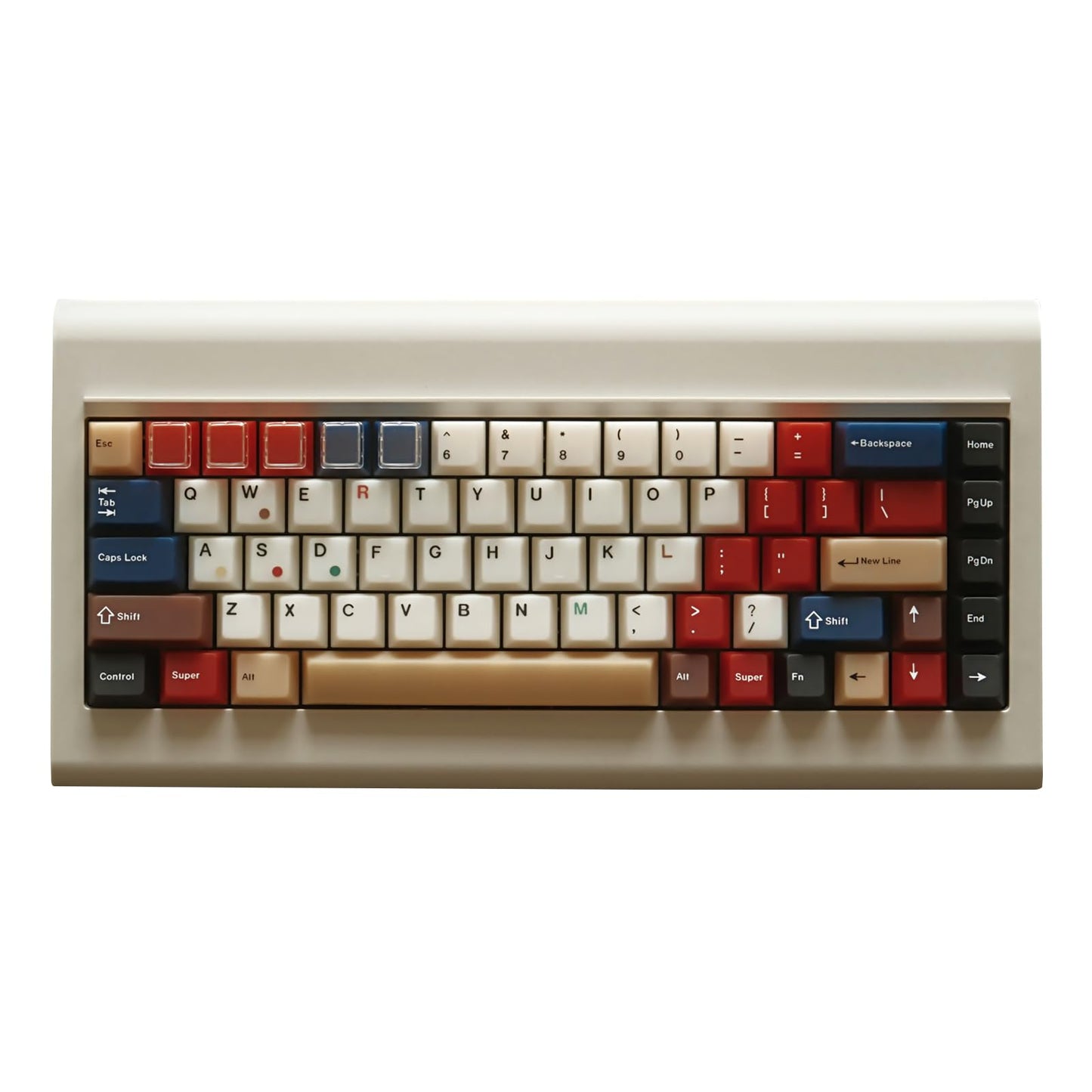 JSJT Cherry Profile Keycaps, 170 Keys Red Bean Theme PC Translucent Keycaps, 3 Colors Custom Keycap Suitable for Cherry Mx Switch Mechanical Keyboards (Key Caps Only)