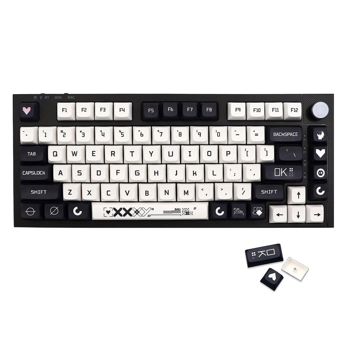 JSJT Keycaps XDA Profile Key Caps Magical Elves Themed Keycap 135 Keys PBT Dye Sublimation Keycap Set Suitable for ANSI/ISO Layout Cherry MX Switch Mechanical Keyboards