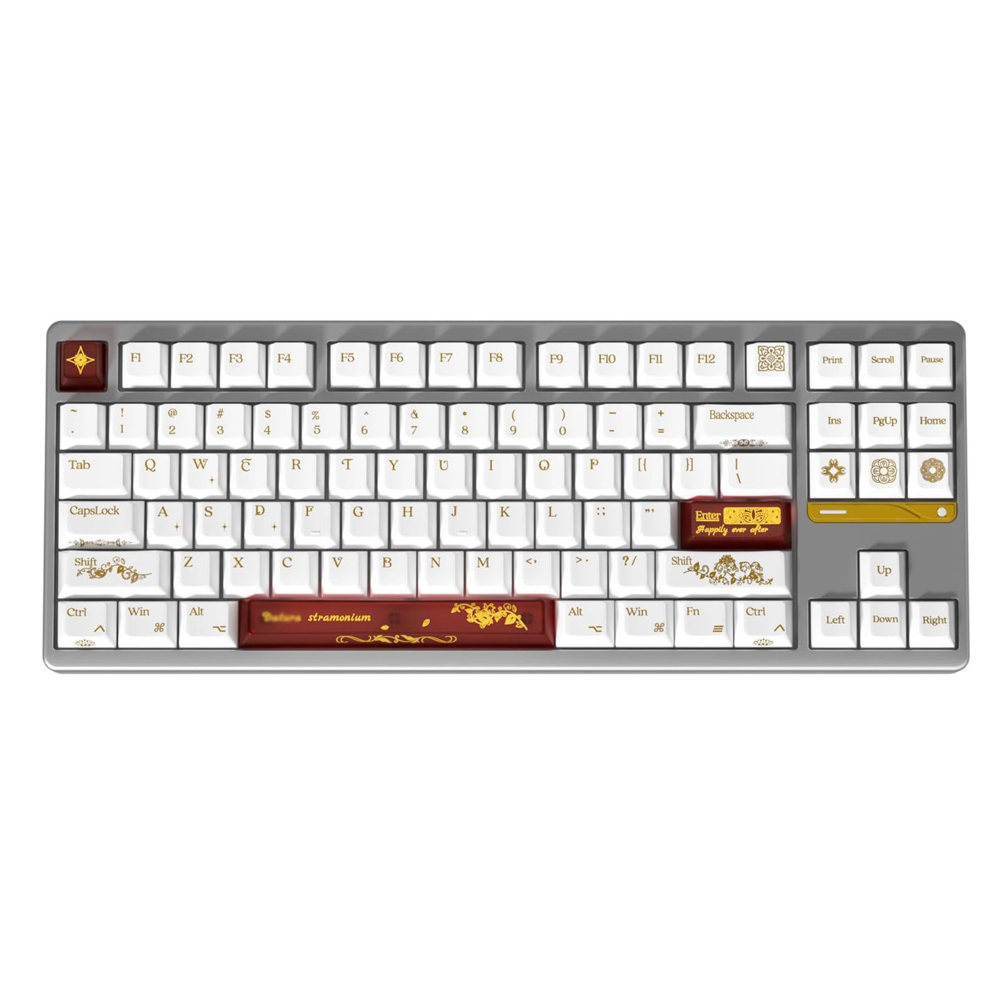 JSJT Black Keycaps,Transparent PC+PBT Cherry Profile Keycaps 180 Keys Hot Stamping Process Pattern Custom Keycap Set for Cherry MX Switch Mechanical Keyboards(Only Key Caps)