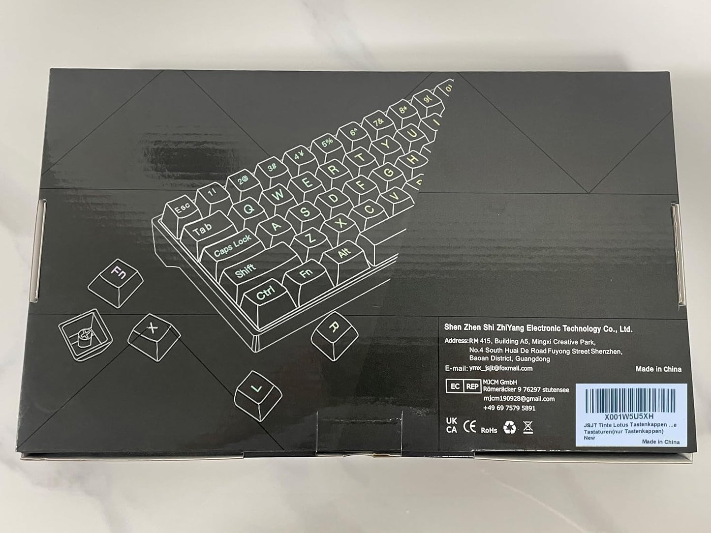 JSJT Ink Lotus Keycaps 140 Keys OEM Profile Keycap PBT Dye Sublimation Key Caps for ANSI/ISO Layout Cherry MX Switch Mechanical Gaming Keyboards GK61/68/87/96/104/108 (with 6.25u spacebar)